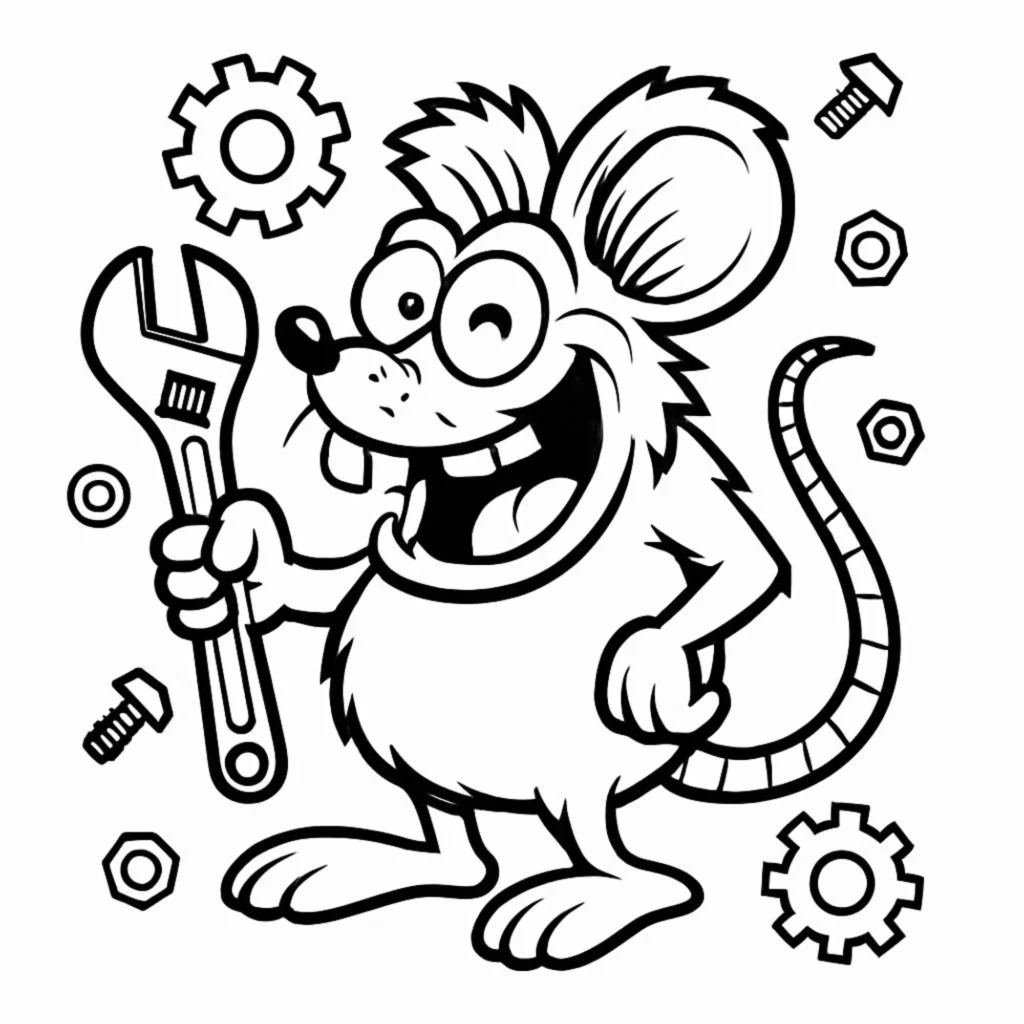 Rat fink coloring pages