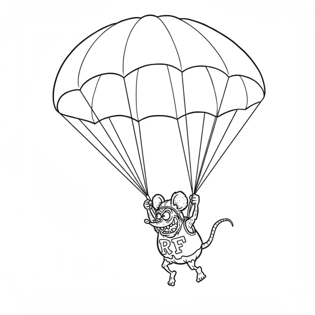 Rat fink coloring pages