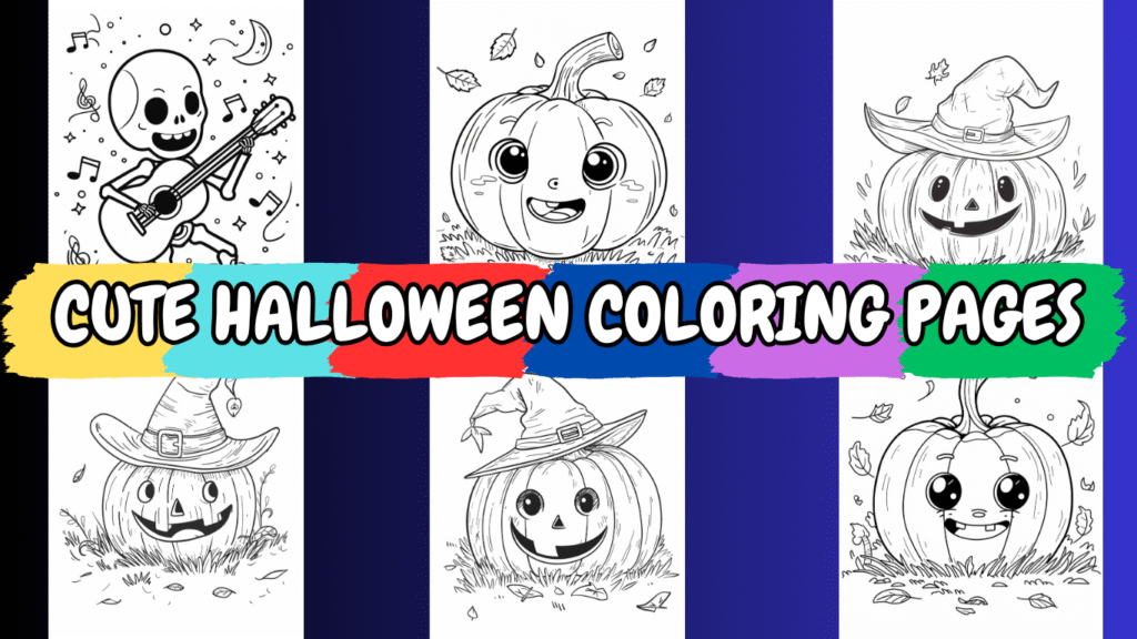 Cute Halloween Coloring Pages Printable Free Download