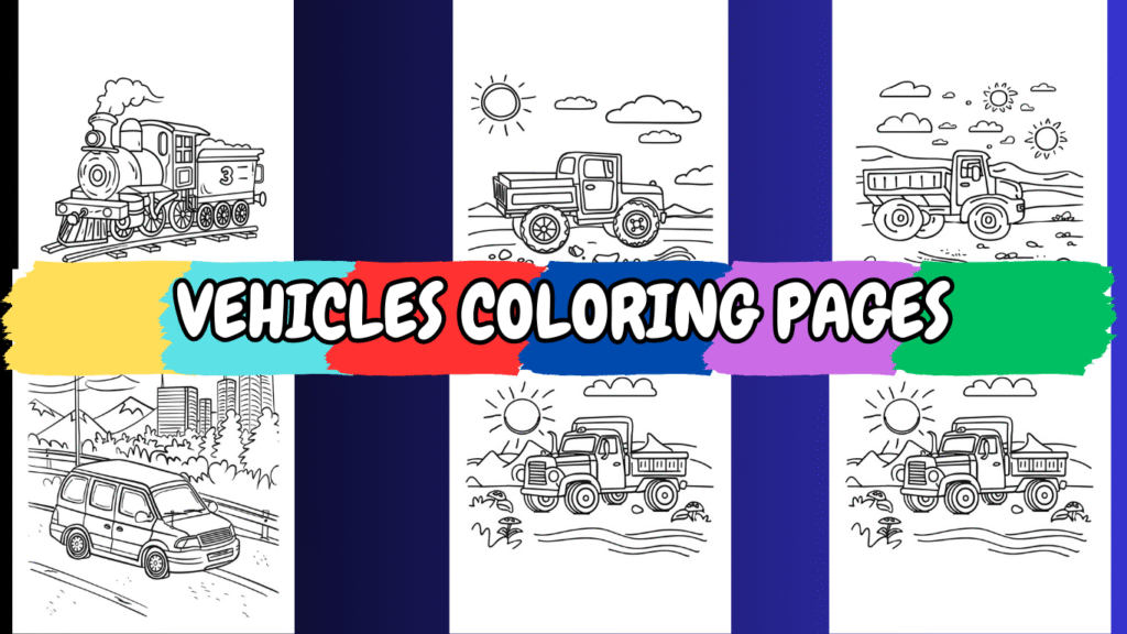 Vehicles Coloring Pages Free Download