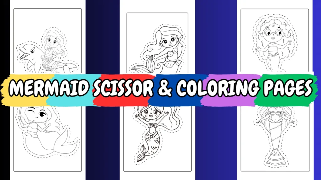 Mermaid-Scissor-coloring-pages-printable